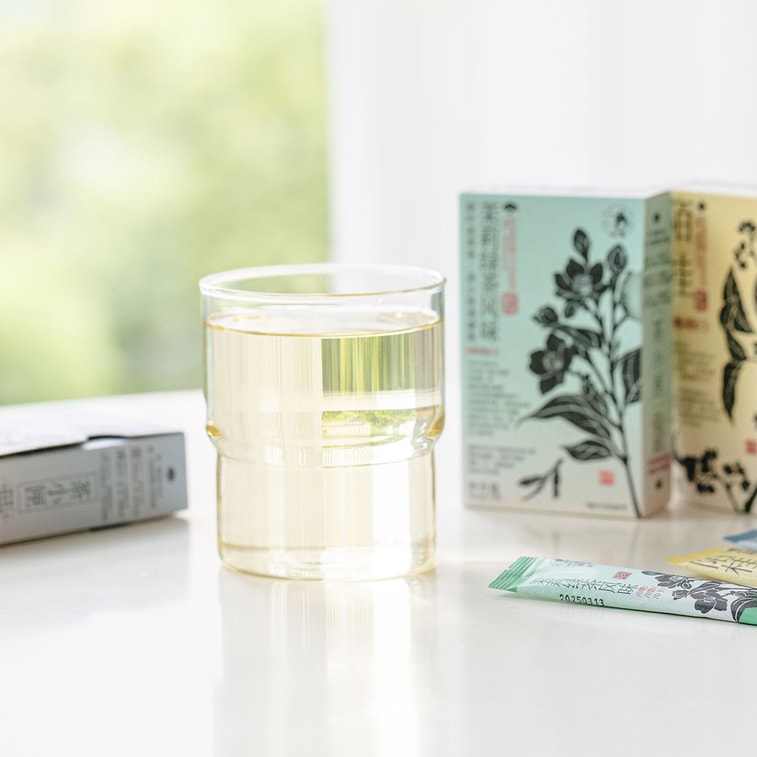 Chayan Yuese Black Oolong, Jasmine Green Tea, and Osmanthus-flavored instant tea powder, 3 boxes in total, 21 sachets * 1g each. 3