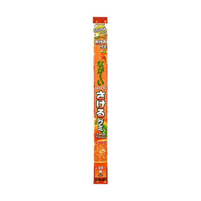 日本UHA悠哈 味觉糖 果汁新食感 手撕橡皮软糖 橙味 加长版 32g 