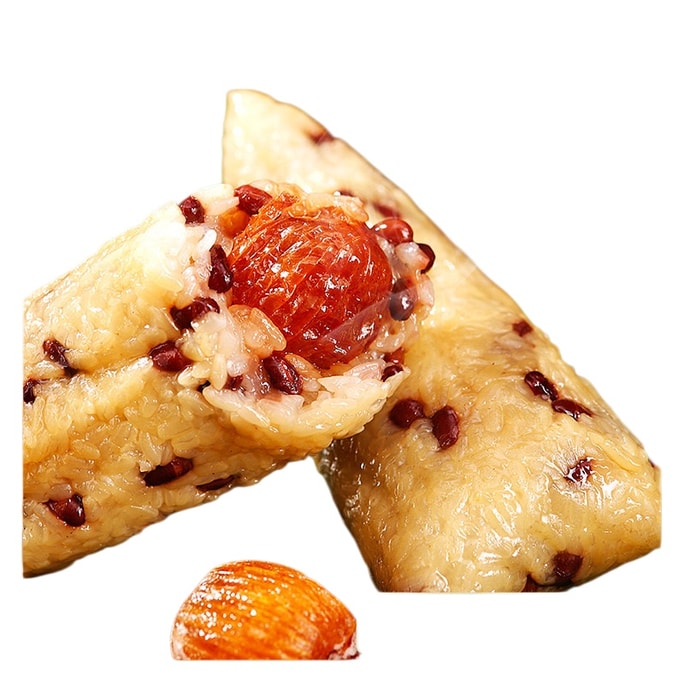 Red bean candied date dumplings, zongzi sweet dumplings, fresh handmade sweet zongzi breakfast ready to eat 220g * 2 pieces