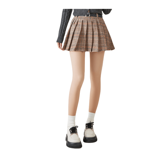 High Waist Abdominal Compression Slimming Pressure Base Pantyhose Natural Skin Color One Size 200D 1 Pair