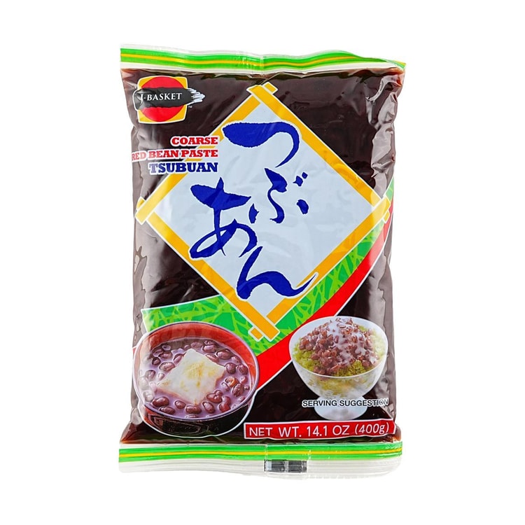 J-BASKET Tsubuan - Coarse Red Bean Paste ,14.1 oz 【For Cake