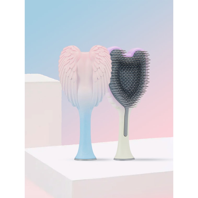 【中国直邮】Tangle Angel 天使王妃梳  女士专用长发防静电气垫按摩梳(珍珠白) 4