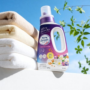 日本KAO花王 除臭柔软洗护合一 洗衣液 手洗洗衣机均可 茉莉香 690g