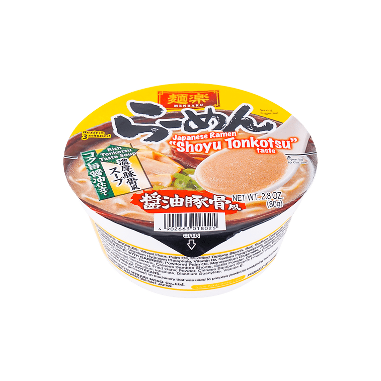 멘라쿠 간장 돈코츠 라멘 80g 6