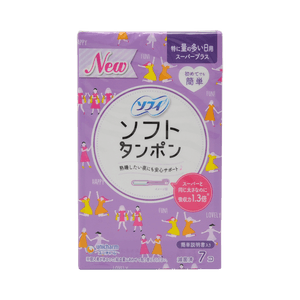 Unicharm SOFY Comfort Soft Tampons (old and new packaging shipped randomly) 7 pieces for extra daily use