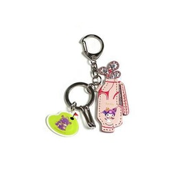 SANRIO Tennis Racquet Series Keychain Pendant [Kuromi]