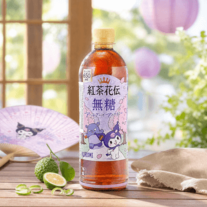 Kocha Kaden Sugar-Free Earl Grey Iced Tea, Sanrio Kuromi Summer Limited Edition, 21.97 fl oz