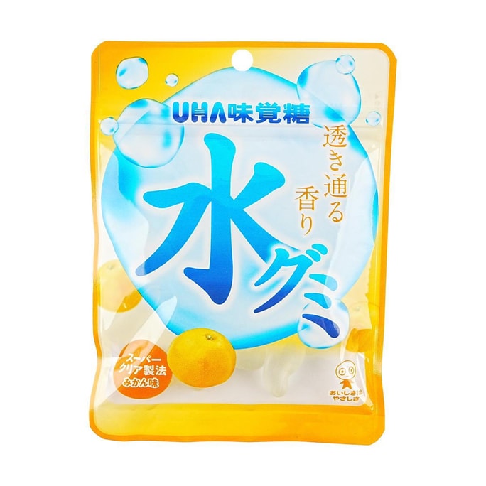 日本UHA悠哈 味觉糖 水色系列 透明水滴软糖 橘子味 40g
