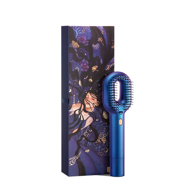 GX Multifunctional Hair Care Negative Ion Hair Care Essential Oil Comb Blue