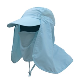 Outdoor Sun Hat Men's Fishing Hat Summer Riding Speed Dry Cap Breathable UV Visor Hat  Blue 1PC