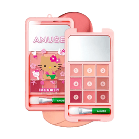 Lip & Cheek Palette Phone, 2-in-1, Vegan, 0.15oz. #01 Peach Coral【Tanning Hello Kitty Collaboration Limited Edition】