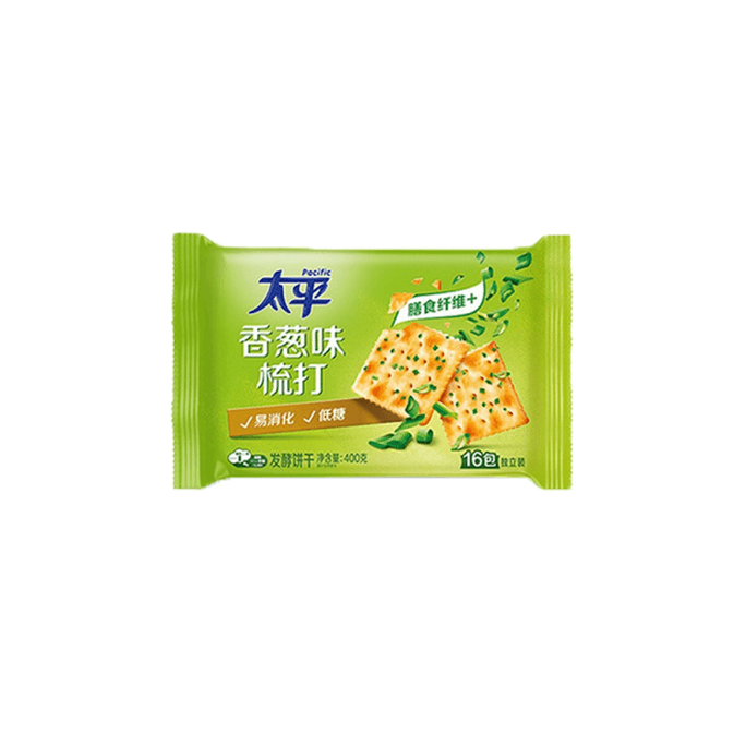 Taiping Soda Crackers Onion Flavor 400g*1 Bag