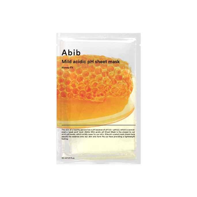 Mild Acidic PH Sheet Mask Honey 10 Sheets
