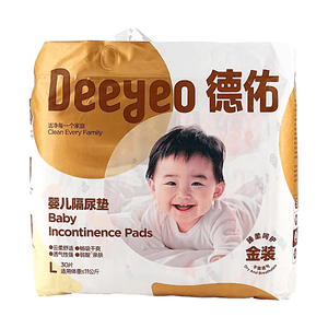 아기 기저귀 패드, 골드 에디션, L 사이즈 30개입, 24.25lb 이하 【구름처럼 부드러운 약산성 드라이 통기성】