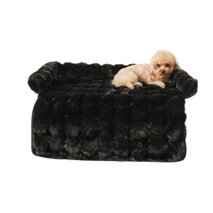 Rabbit Fur 2025 New Dog Mat Winter Thickened Warm Non-slip Pet Pad Cat and Dog Bed Rabbit Fur Pet Pad -Black1 Piece