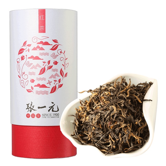 張一源茶 紅茶 濃い味 典紅紅茶 雲南紅茶 缶詰 100g