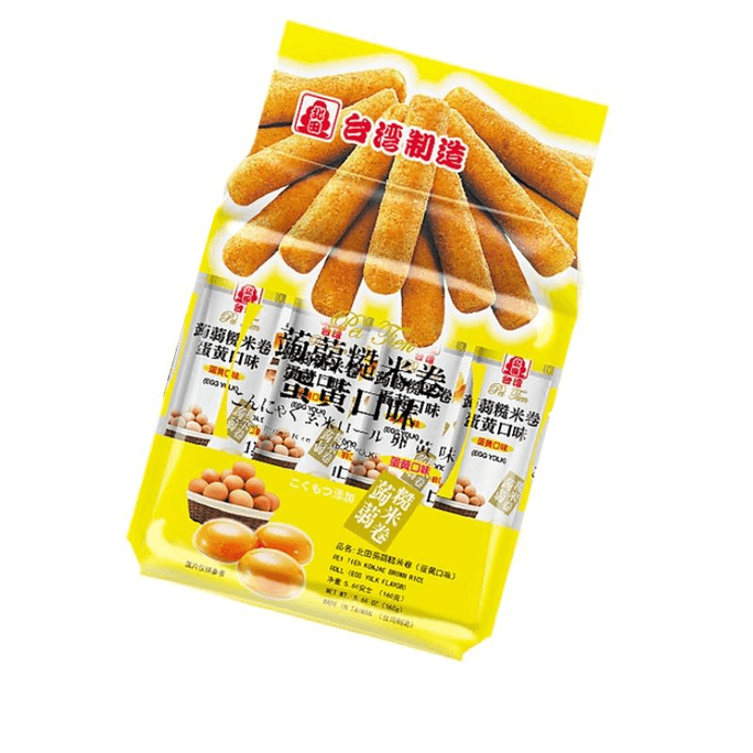 Beitian Konjac Brown Rice Roll, Rice Fruit Roll, Egg Yolk Flavored Energy Bar, Children's Snacks 160g * 1 Bag