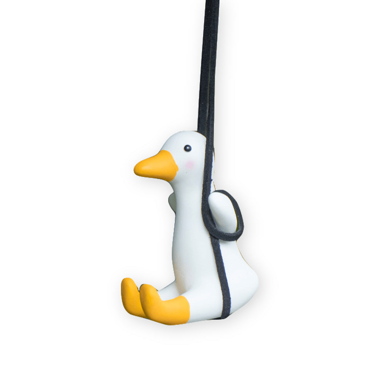 1pc Duck Design PVC Car Ornament, Rubber Duck