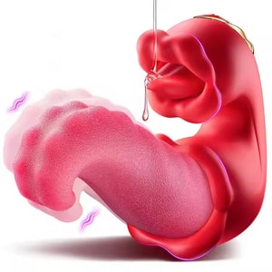 Medusa vibrator stimulates G-spot insertion of sucking massage stick-Pink 380g