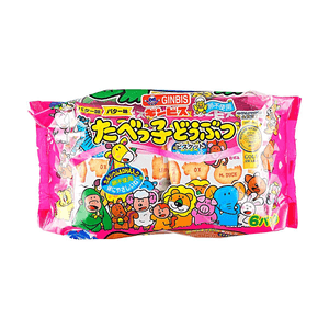 Animal Shaped Biscuit Butter Flavor 0.81oz*6 packs 【Contains Calcium & DHA】【Egg Free】