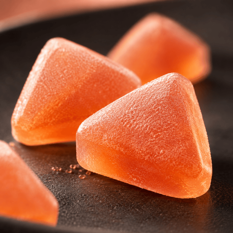 UHA Ninja Meshi Kongoseki Hard Gummy Candy Peach Flavor, 1.58 oz