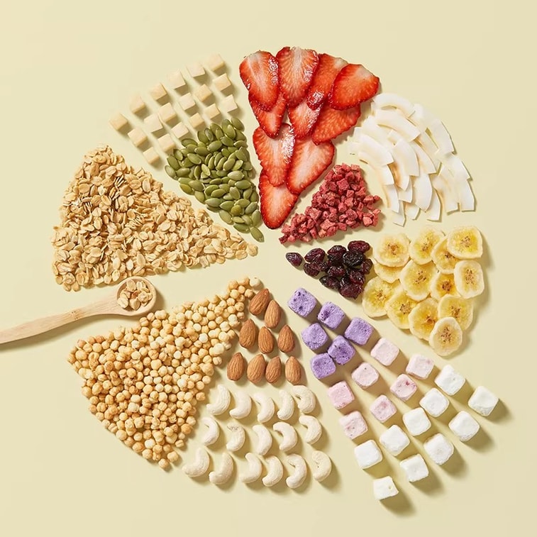 [중국 직배송] 오자크 즉석 오트밀, 영양 가득한 아침 식사, 리틀 피치 요거트 오트밀, 400g/봉지 4