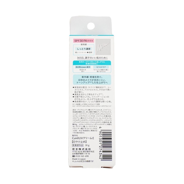Intensive Moisture Care Base Cream, Sunscreen, SPF30·PA+++, 1.06 oz 5