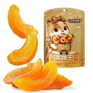 Dried Yellow Peach - Thick Cut Leisure Snack, Preserved Fruit, Dried Peach Meat, 0 Color Low Fat 106g * 1 Bag