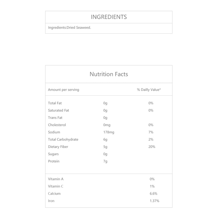 ドライ海藻1.7oz 6