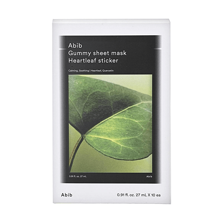 Masque Tissu Gummy, Autocollant Feuille de Cœur, 10 Feuilles - Apaisant & Soin du sébum 5