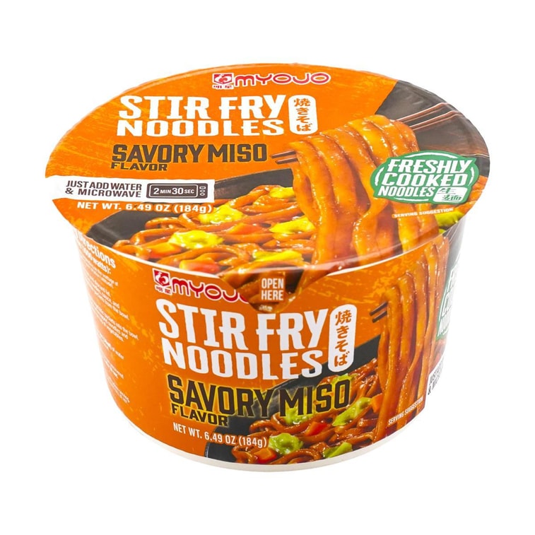Yakisoba - Stir Fry Noodles , Instant Noodle , Savory Miso Flavor , 6.49 oz 4