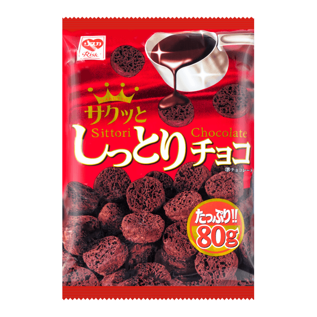 商品详情 - 日本RISKA 粟米脆小饼 巧克力味 80g加量版 - image  0