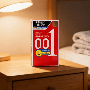 001 Extra Lubricated Ultra Thin Non-latex Polyurethane Condoms, Large Fit, 3pcs【Japanese Version】