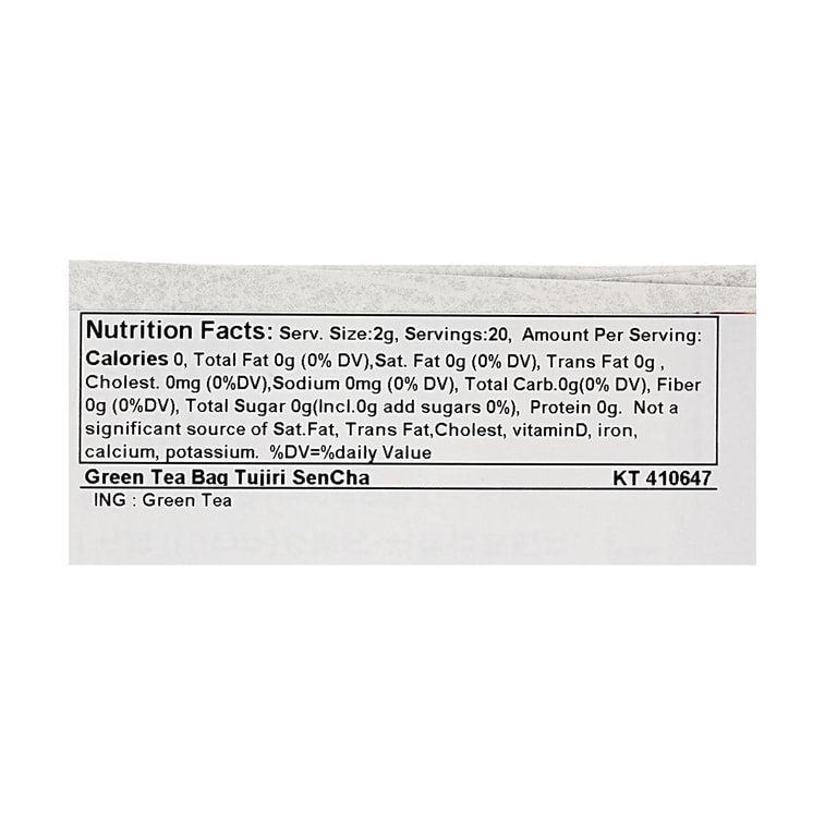 Japanese Sencha Green Tea Bag 20p 1.41 oz 6