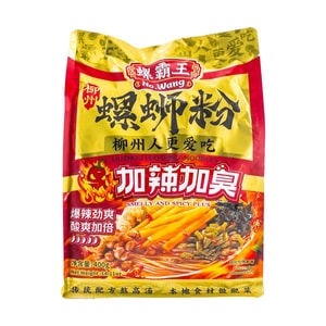 螺霸王 柳州螺蛳粉 加辣加臭 400g【爆辣劲爽 酸爽加倍!】