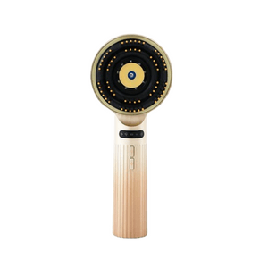 Mid-Autumn Festival Gift T6 Atomized Scalp Massage Combing Hair Care Essential Oil Introduced Red Light Comb Electric Massage Streamer Gold 1