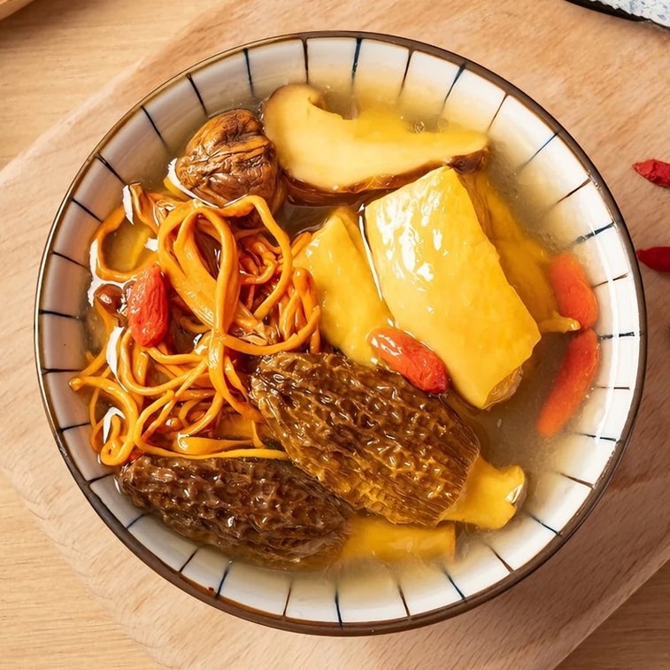 ジュンヤン冬虫夏草の花、新鮮な季節の商品、乾燥冬虫夏草、手摘み、天然硫黄フリー、スープや鍋に最適な栄養豊富なキノコ、腎臓と陽を元気にし、睡眠を改善し、免疫力を高めます、50g 9