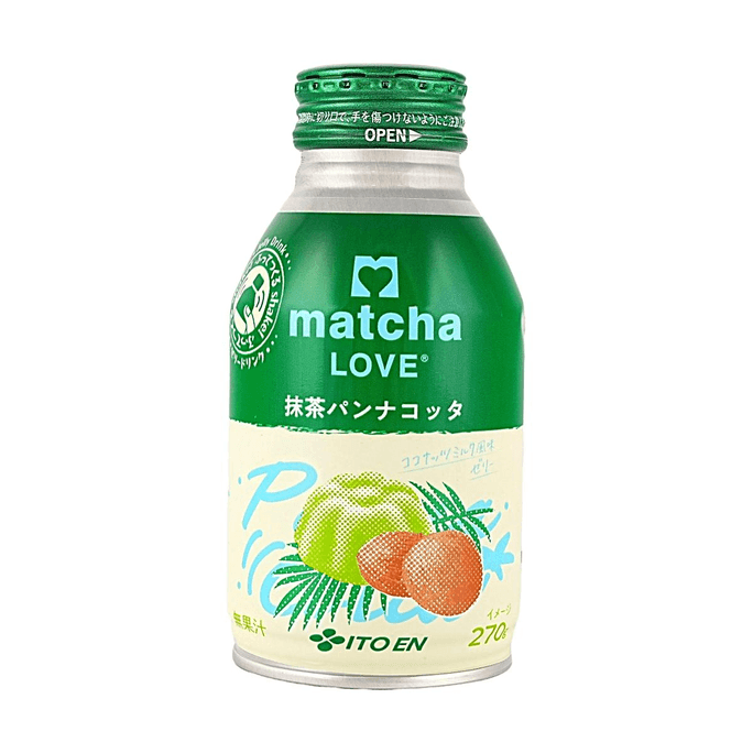 Matcha Love Matcha Panna Cotta Jelly Drink, Coconut Milk Flavor, 9.52 oz【Shake & Enjoy】