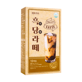 韩国BRONS 黑糖拿铁冲饮 10袋入 200g