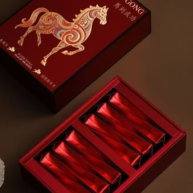 美国 赵赵的茶 新中式茶礼盒·马到成功·精致伴手礼·一罐一杯【花香小种红茶48g】