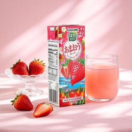 日本KAGOME可果美 蔬菜生活 甘王草莓味复合蔬果汁 200ml【季节限定】【补充每日膳食纤维】