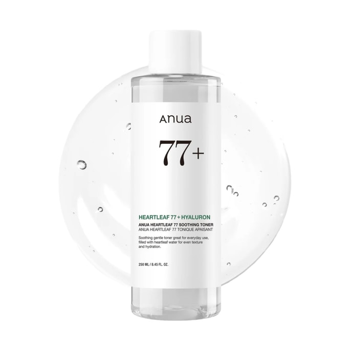 【美国直邮】 韩国 ANUA Heartleaf 77+舒缓爽肤水 250毫升