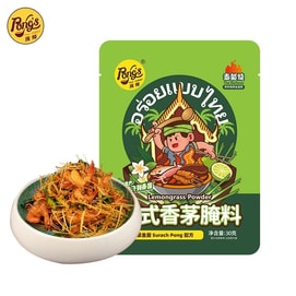 [중국 직배송] 건강 및 기타 - 팡시 타이 레몬그라스 마리네이드 (닭 날개, 해산물, 바비큐용) - 30g*2팩 (총 60g) - 태국식 바비큐 양념 분말