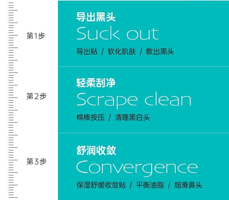 【中國直郵】 奕沃 鼻貼10貼【導出貼5片收縮貼5片】 1導2清3收不撕拉溫和去黑頭 8重複合植物精粹軟化肌膚敷出黑白頭 生物纖維膜布服貼透氣3D 嫩滑鼻頭送去黑頭刮鏟【黑頭白頭減少油脂分泌改善毛孔粗大】