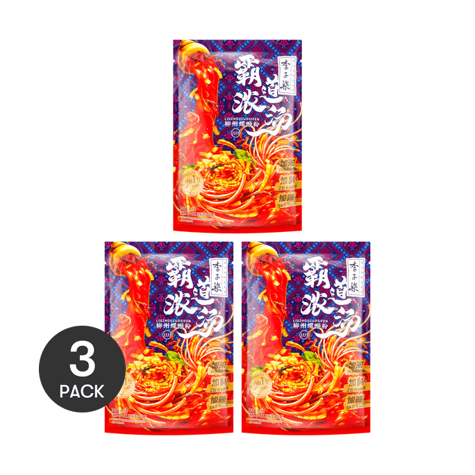 Thick Soup Liuzhou Snail Rice Noodles 14.22 oz*3【3 Packs】