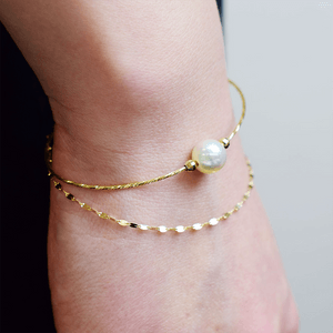 REENS PEARL K18YG Akoya pearl double-layer bracelet 1 piece