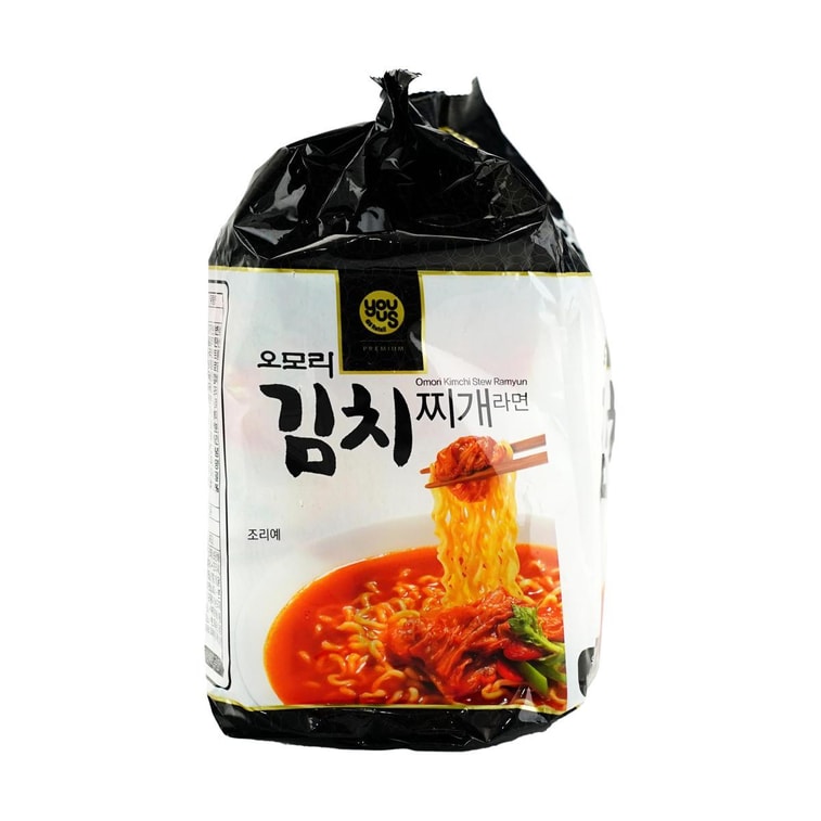 Omori Kimchi Stew Ramyun - Korean Style Instant Noodles , 5.64 oz* 4 Packs 【Popular Products from GS25 】 4