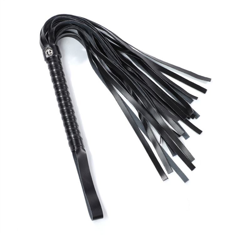 Tasseled Black Whips Sex Toys Flirting Adult Sex Toys SM