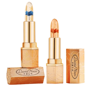 Flower Crystal Translucent Temperature Color Color Lipstick Blue Demon + Rose Tears 2 sets