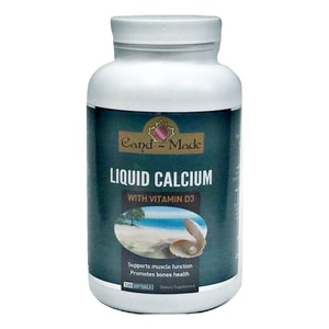 加拿大CAND-MADE 强健骨络补钙 液体钙+维他命D 120粒入
